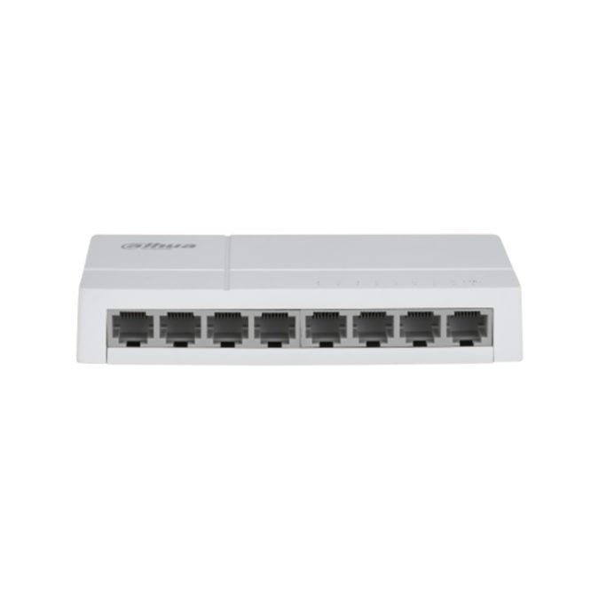 Коммутатор, Dahua, DH-SF1008L, Настольный, Неуправляемый, 8 портов 10/100M, Корпус пластик