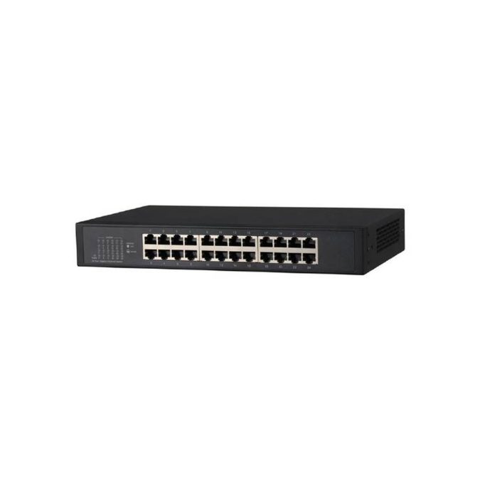 Коммутатор, Dahua, DH-S3024-24GT, Неуправляемый, 24 порта 10/100/1000, корпус металл, AC:100-240V