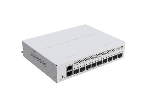 Коммутатор, MikroTik, CRS310-1G-5S-4S+IN, Cloud Router Switch, 4 x 10G SFP+ ports, 5 x 1G SFP ports, 1 x Gigabit Ethernet port (PoE-In 802.3af/at), RouterOS/ SwitchOS, -40°C to 70°C