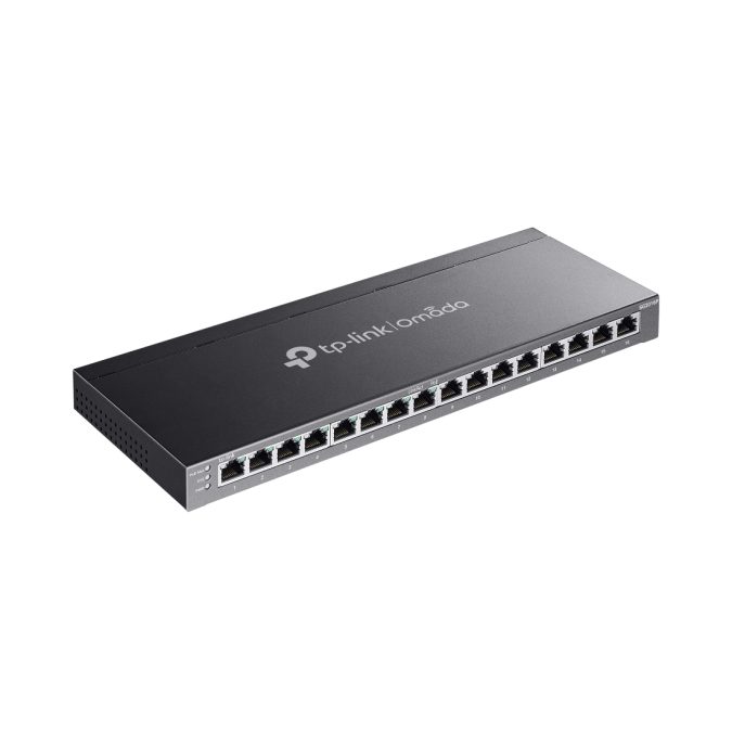 Коммутатор, TP-Link, SG2016P, Управляемый L2, JetStream, 16 портов RJ45 10/100/1000 Мбит/с, порты 1-8 802.3af/at 120W