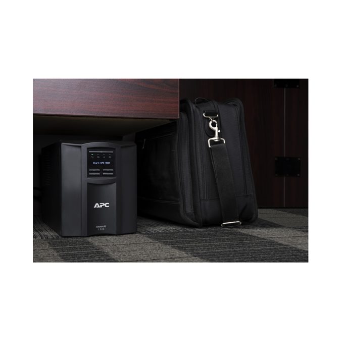 Источник бесперебойного питания, APC, Smart-UPS SMT1500IC, Линейно-интерактивный, Мощность 1500ВА/1000Вт, Напольный, 230В, Вых: 8 x IEC C13, RBC7, SmartConnect Port+SmartSlot, AVR, LCD, Чёрный
