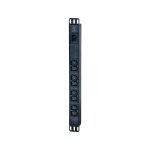 Стоечный распределитель питания, APC, EPDU1016B, Для шкафов и стоек размера 19", 8 Розеток C13, 3 м, 3680VA, 16A, 220 в., Чёрный