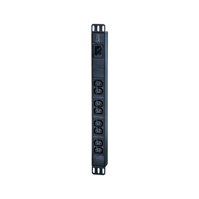 Стоечный распределитель питания, APC, EPDU1016B, Для шкафов и стоек размера 19", 8 Розеток C13, 3 м, 3680VA, 16A, 220 в., Чёрный