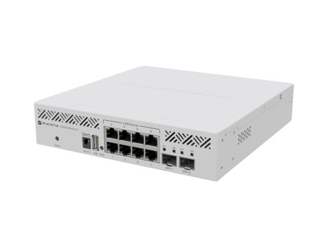Коммутатор, MikroTik, CRS310-8G+2S+IN, Cloud Router Switch, 2 x 10G SFP+ ports, 5 x 2,5G ports, RouterOS/ SwitchOS, -40°C to 60°C
