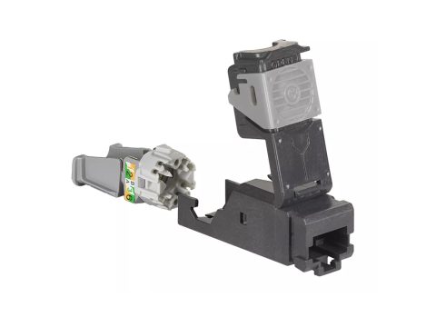 Коннектор телекоммуникационный высокой плотности RJ 45, Legrand, 033753, cat 5e.(6 шт в уп.).