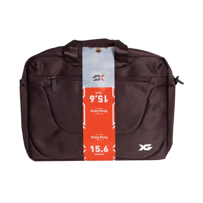 Сумка для ноутбука, XG, Hong Kong 15.6", (XGB-640-15.6), 15.6", Лёгкая, Внешнее отделение на молнии, 1 внутреннее отделение, Полиэстер, коричневый