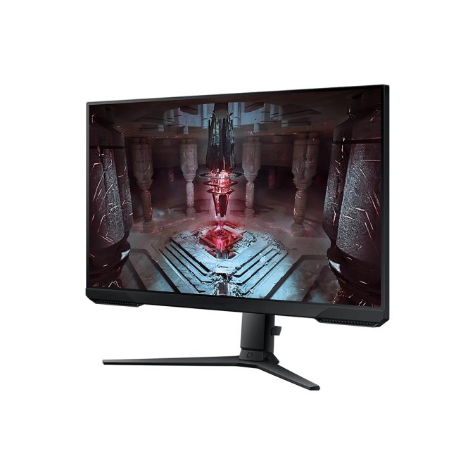 Монитор, Samsung, LS27CG510EIXCI, Odyssey G5, 27", 2560*1440, VA, 165 Гц, 16:9, 300 кд/м2, 3000:1, 1 мс, 178/178, 16.7 млн., DP*1, HDMI*2, Аудиопорт*1, VESA 100*100 мм, Регулировка высоты/наклона/вращения/поворота, кабель DP в комплекте, Чёрный