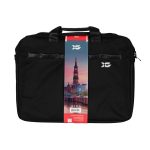 Сумка для ноутбука, XG, Hamburg (XGNB-401B-P17.3), 17.3", Лёгкая, Усиленные ручки, Внешнее отделение на молнии, Органайзер, 2 внутренних отделения, Внутренний карман на молнии, Уплотнённые стенки, Полиэстер, Чёрный