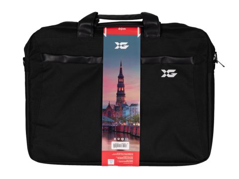 Сумка для ноутбука, XG, Hamburg (XGNB-401B-P17.3), 17.3", Лёгкая, Усиленные ручки, Внешнее отделение на молнии, Органайзер, 2 внутренних отделения, Внутренний карман на молнии, Уплотнённые стенки, Полиэстер, Чёрный