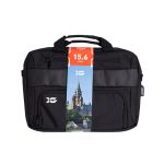 Сумка для ноутбука, XG, Ottawa 15.6" (XGA7919), 15.6", Лёгкая, Усиленные ручки, Внешнее отделение на молнии, Органайзер, 2 внутренних отделения, карман на молнии, Уплотнённые стенки, Полиэстер, встроенный USB шнур, Чёрный