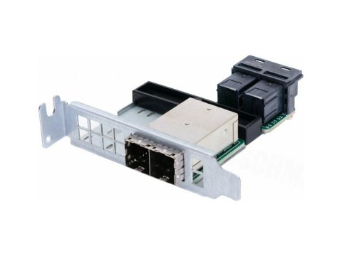 Модуль расширения SAS, Supermicro, AOM-SAS3-8I8E-LP, 8-port Mini SAS HD Int-to-Ext Cable Adapter W/LP Bracket