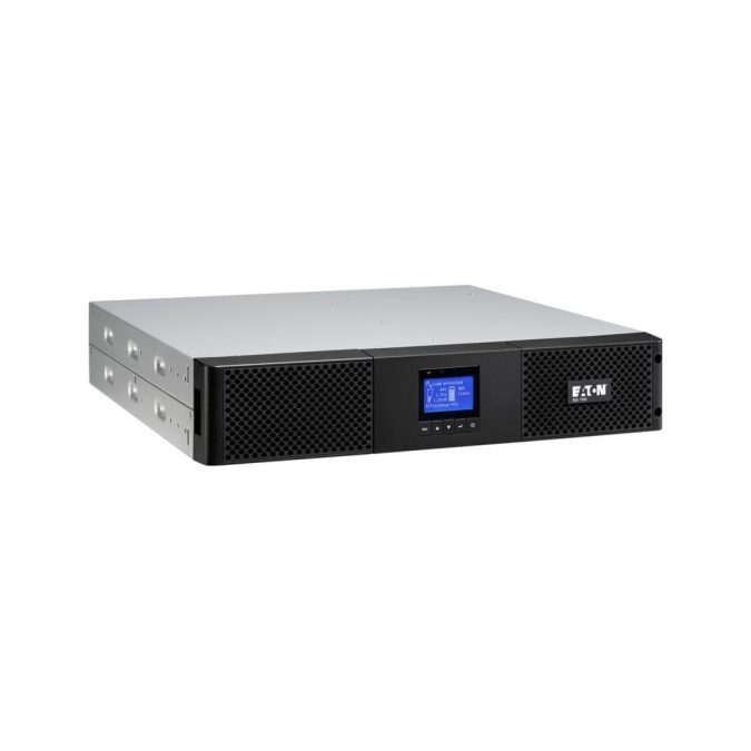 Источник бесперебойного питания, Eaton, 9SX1500IR, Онлайн, Стоечный, Мощность 1500ВА/1350Вт, Диапазон работы AVR: 190-276В (с возможностью регулировки до 120-276В), Бат.: 12В/9 Ач*4шт., Чистая синусоида, 6 вых.: 6 IEC C13 (10А), Smart, USB-B, RS232, SNMP слот, LCD, ABM, Цвет Чёрный