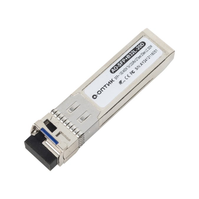 Трансивер, А-Оптик, AO-SFP-B53L-20D, SFP 1.25G WDM Tx1550/Rx1310nm 20km LC DDM