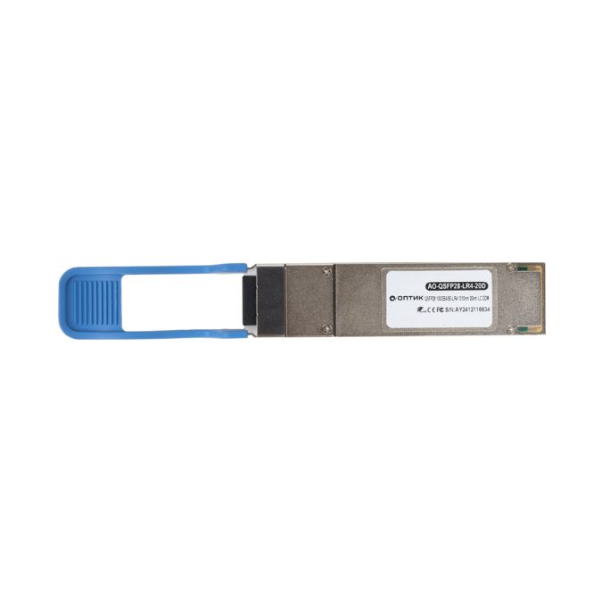 Трансивер, А-Оптик, AO-QSFP28-LR4-20D, 100 Гбит/с, 100GBASE-LR4, 1310 нм, SMF, LC Duplex, до 20 км