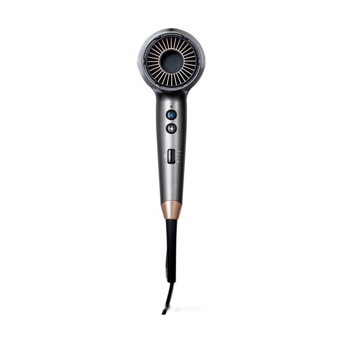Фен, Remington, D6077, Мотор DC, Тип управления механическое, Материал корпуса пластик, Мощность 2000 Вт, Количество скоростей 8, Количество температурных режимов 8, Количество насадок 4, Цвет серый
