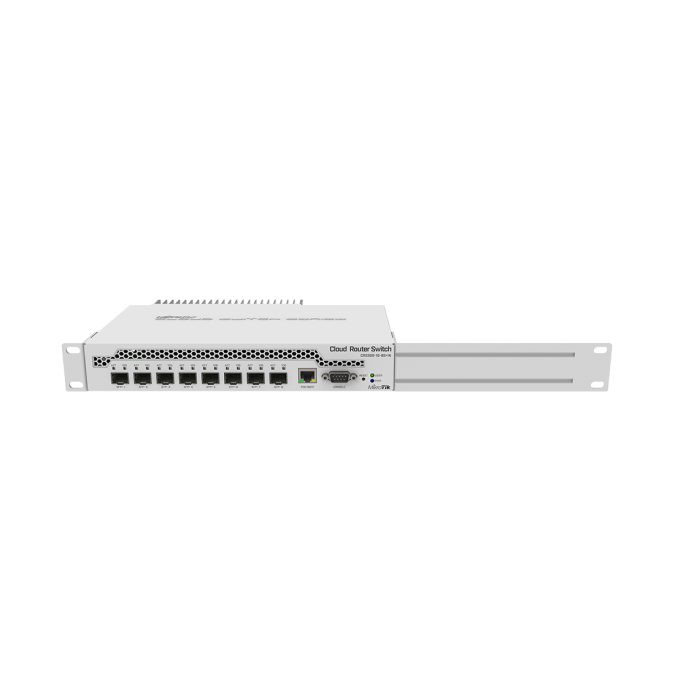 Коммутатор, MikroTik, CRS309-1G-8S+IN, Cloud Router Switch, 8 портов SFP+, 1 порт 10/100/1000М,Passive PoE in, RouterOS/SwitchOS, -40°C to 60°C