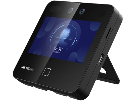 Контроллер доступа, Hikvision, DS-K1T343MWX, терминал распознавания лиц, 4,3-дюймовый сенсорный ЖК-экран,2-мегапиксельный широкоугольный объектив, встроенный модуль считывания карт M1,