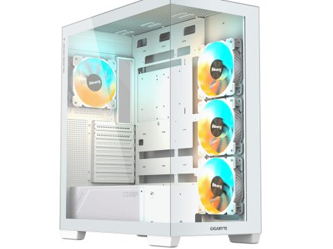 Компьютерный корпус, Gigabyte, C500 PANORAMIC STEALTH ICE (GB-C500PI ST) 4719331555030, ATX/Micro ATX/Mini ITX, 2*USB3.0, 1*USB3.2 Gen2 Type-C, HD-Audio+Mic, 4*Кулер 12см (ARGB), H501*W235*D430 мм, Без Б/П, Белый