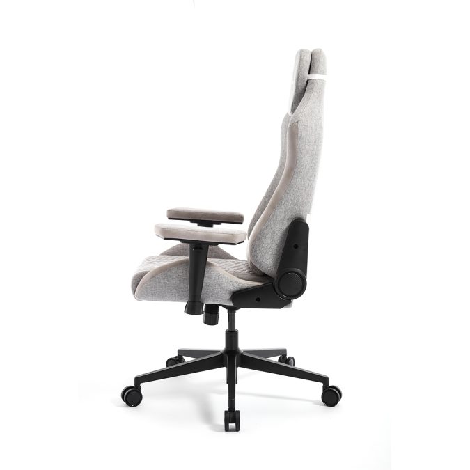 Игровое компьютерное кресло, Aerocool, CROWN Loft Light Grey, Тканевая поверхность AeroWeave с карбоновым рисунком, (Ш)65*(Г)70*(В)122 (132) см, Серый