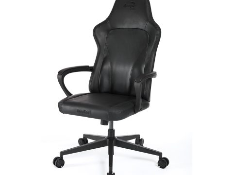 Игровое компьютерное кресло, Aerocool, CROWN Lite Modern Black, Искусственная кожа PU AIR, (Ш)65*(Г)70*(В)122 (132) см, Серый
