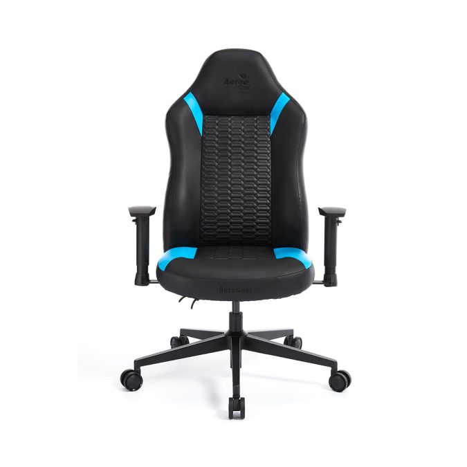 Игровое компьютерное кресло, Aerocool, CROWN Smart Racer Blue, Искусственная кожа PU AIR, (Ш)65*(Г)70*(В)122 (132) см, Черно-Синий