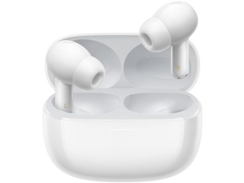 Наушники, Redmi, Buds 6 Pro Glacier White, M2430E1/BHR9310GL, Батарея 54 мАч (наушники), 480 мАч (кейс), Время работы 9 часов (наушники)/36 часов (с кейсом), Размер продукта 61,05*48,28*25,17 мм, Зарядный порт Type-C, Время зарядки около 2 часов (кейс), Bluetooth 5.3, Вес 5,2 гр (наушник)/46,5 гр (с кейсом), Hi-Res Audio, 55 дБ/4кГц, 3 микрофона, Белый