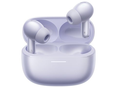 Наушники, Redmi, Buds 6 Pro Lavender Purple, M2430E1/BHR9317GL, Батарея 54 мАч (наушники), 480 мАч (кейс), Время работы 9 часов (наушники)/36 часов (с кейсом), Размер продукта 61,05*48,28*25,17 мм, Зарядный порт Type-C, Время зарядки около 2 часов (кейс), Bluetooth 5.3, Вес 5,2 гр (наушник)/46,5 гр (с кейсом), Hi-Res Audio, 55 дБ/4кГц, 3 микрофона, Фиолетовый