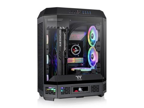 Компьютерный корпус, Thermaltake, The Tower 600 Black, CA-1Z1-00M1WN-00, Mid Tower, ATX / M-ATX / M-ITX, Type-C*1, USB 3.0*4, HD+Audio*1, 2*140мм вентиляторы, Высота процессорного кулера до 210мм, Длина VGA до 400мм, 1*3,5/3*2,5, Сталь/Пластик/Закаленное стекло, 550х420х286,4мм, Без Б/П, Черный