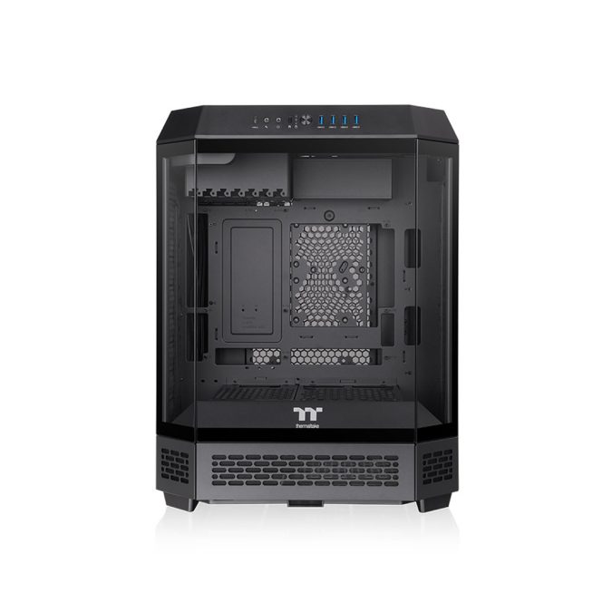 Компьютерный корпус, Thermaltake, The Tower 600 Black, CA-1Z1-00M1WN-00, Mid Tower, ATX / M-ATX / M-ITX, Type-C*1, USB 3.0*4, HD+Audio*1, 2*140мм вентиляторы, Высота процессорного кулера до 210мм, Длина VGA до 400мм, 1*3,5/3*2,5, Сталь/Пластик/Закаленное стекло, 550х420х286,4мм, Без Б/П, Черный