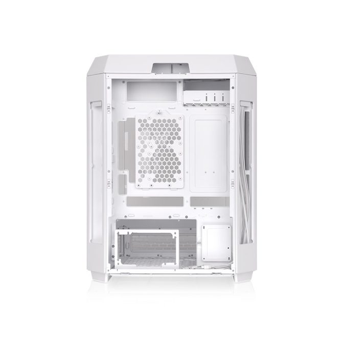 Компьютерный корпус, Thermaltake, The Tower 600 White, CA-1Z1-00M6WN-00, Mid Tower, ATX / M-ATX / M-ITX, Type-C*1, USB 3.0*4, HD+Audio*1, 2*140мм вентиляторы, Высота процессорного кулера до 210мм, Длина VGA до 400мм, 1*3,5/3*2,5, Сталь/Пластик/Закаленное стекло, 550х420х286,4мм, Без Б/П, Белый