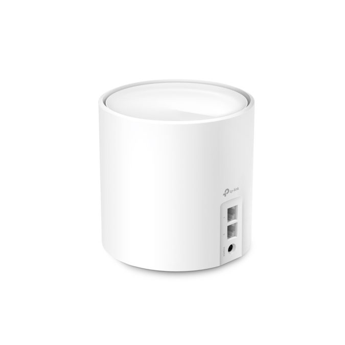 Беспроводная MESH-система Wi-Fi, TP-Link, Deco X60(1-pack), AX5400, Wi-Fi 6, 2,4 ГГц/5 ГГц, 802.11a/b/g/n/ac/ax, 2 порта 10/100/1000M WAN/LAN, 1 модуль в комплекте