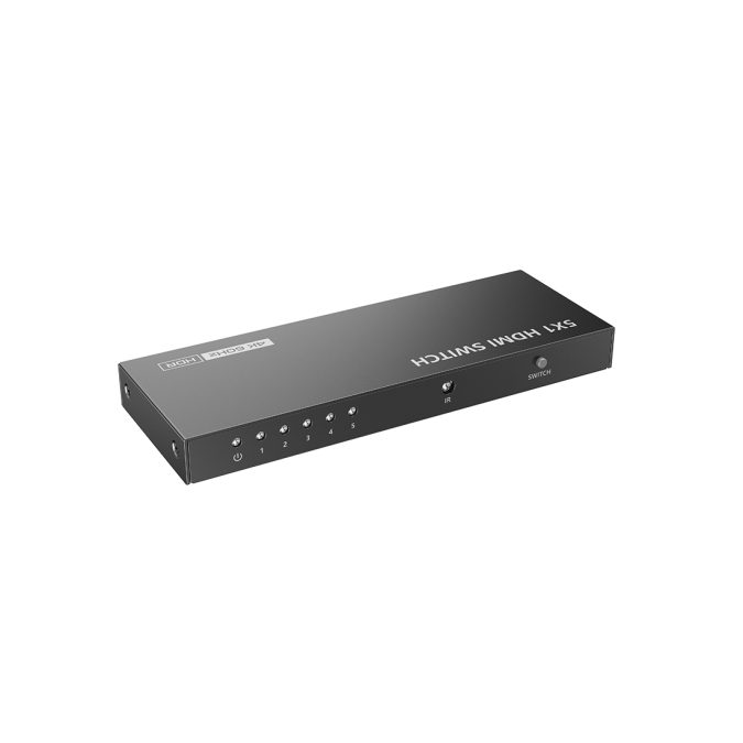 Переключатель HDMI, Lenkeng, LKV501HDR-V3.0, (4Kx2K@60Hz, 5x1)