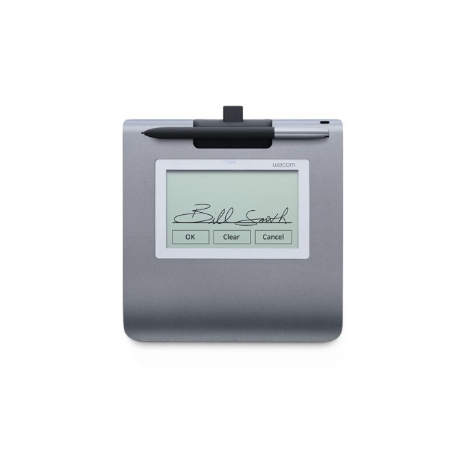 Планшет для цифровой подписи, Wacom, STU-430-CH2, Разрешение 320 х 200, Разрешение датчика 2540 lpi, Размер 161*174*11 мм, Серый