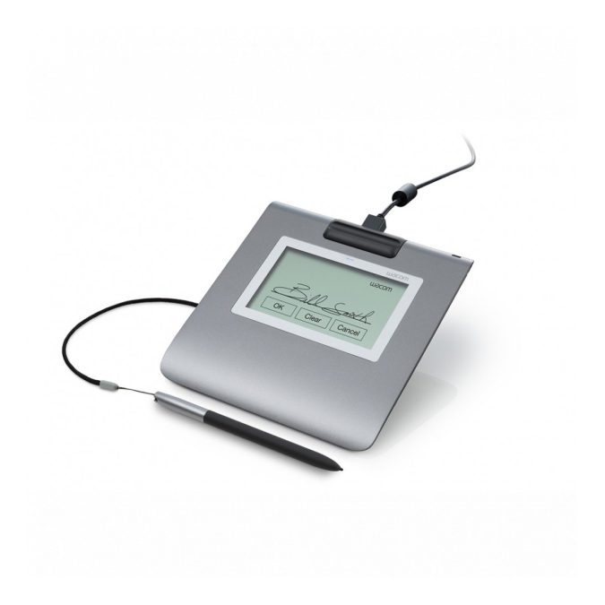 Планшет для цифровой подписи, Wacom, STU-430-CH2, Разрешение 320 х 200, Разрешение датчика 2540 lpi, Размер 161*174*11 мм, Серый