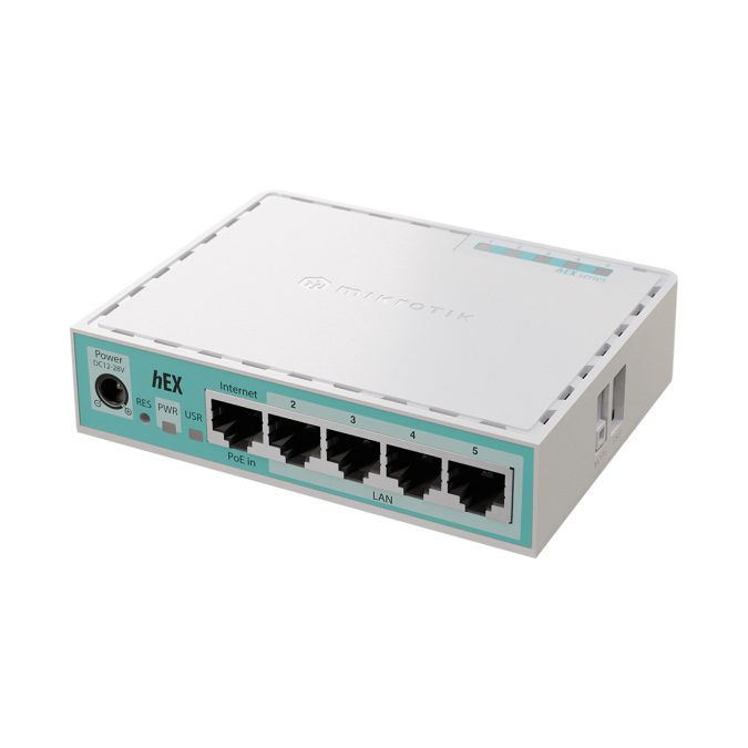 Маршрутизатор, MikroTik, E50UG, hEX refresh, 5 портов 10/100/1000М, Passive PoE, RouterOS, 1 порт USB-A, -40°С до 70 °C