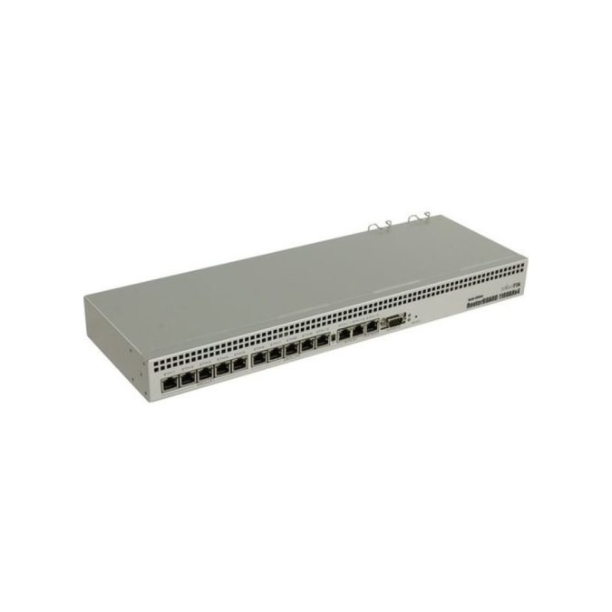 Маршрутизатор, MikroTik, RB1100AHx4 Dude Edition, RB1100Dx4, 13 портов 10/100/1000М, 802.3af/at, RouterOS, консольный порт RS232, 1 слот microSD, -40°С до 70 °C