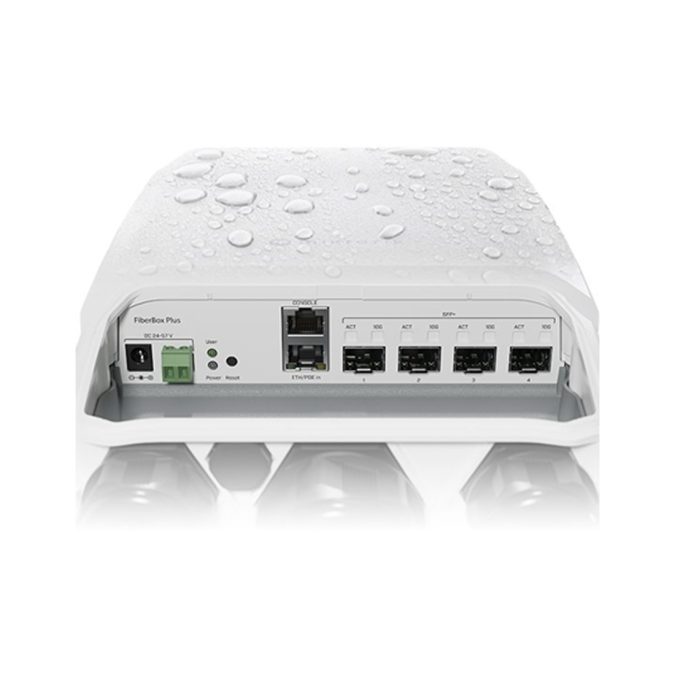 Коммутатор, MikroTik, CRS305-1G-4S+OUT, Cloud Router Switch, FiberBox Plus, 1 порт 10/100/1000М, 4 порта SFP+, 802.3af/at, RouterOS / SwitchOS, -40°С до 70 °C