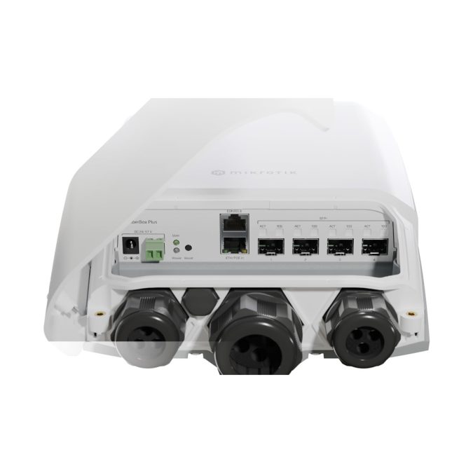 Коммутатор, MikroTik, CRS305-1G-4S+OUT, Cloud Router Switch, FiberBox Plus, 1 порт 10/100/1000М, 4 порта SFP+, 802.3af/at, RouterOS / SwitchOS, -40°С до 70 °C