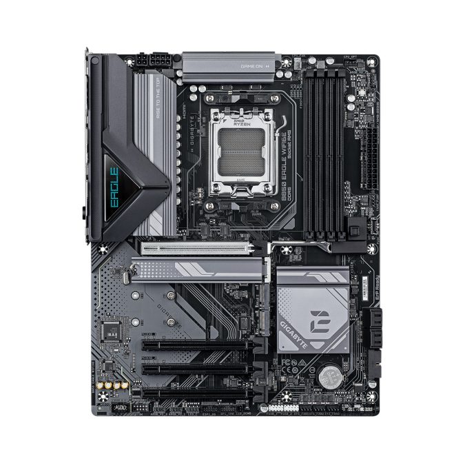Материнская плата, Gigabyte, B850 EAGLE WIFI6E (4719331866587), AM5, B850, 4xDDR5 4400/4800/5200/8200(OC), 4xSATA3, 3xM.2 (PCIe 4.0 x4/x2), RAID, 1xHDMI, 1хDP, 4xPCI-Ex16, WiFi, ATX