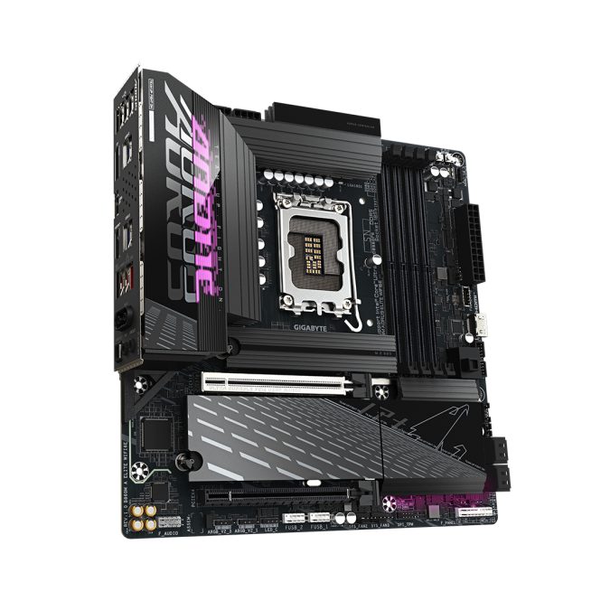 Материнская плата, Gigabyte, B860M AORUS ELITE WIFI6E (4719331866877), LGA1851, iB860, 4xDDR5 5600/6400/9200(OC), 4xSATA3, Raid, 3xM.2 (PCI-E 4.0x4/x2), 1хDP, 1xHDMI, 1xUSB4® USB Type-C® port, 2xPCI-Ex16, WiFi, mATX