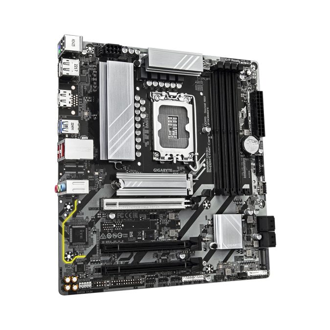 Материнская плата, Gigabyte, B860M DS3H (4719331866709), LGA1851, iB860, 4xDDR5 5600/6400/9066(OC), 4xSATA3, Raid, 2xM.2 (PCI-E 4.0x4/x2), 2хDP, 1xHDMI, 3xPCI-Ex16, ATX