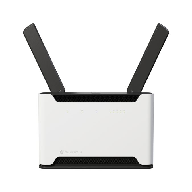 Маршрутизатор, MikroTik, S53UG+5HaxD2HaxD-TC&EG18-EA, Chateau LTE18 ax, 4 порта 10/100/1000М, 1 порт 2500М, 2.4/5 GHz, АХ1800, 1 слот Micro SIM, 1 слот USB-A, RouterOS, -40°С до 70 °