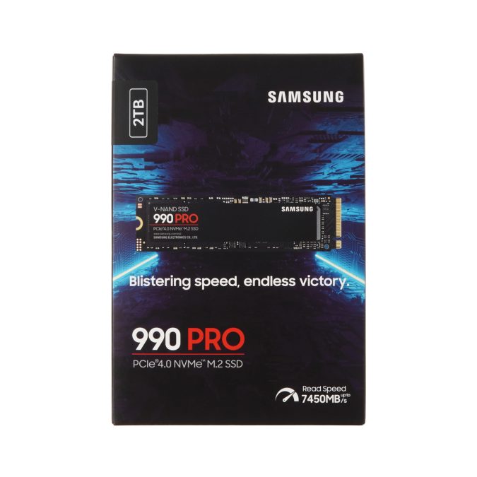Твердотельный накопитель SSD, Samsung, 990 PRO MZ-V9P2T0BW, 2TB, M.2 PCIe 4.0 NVMe, 7450/6900 Мб/с