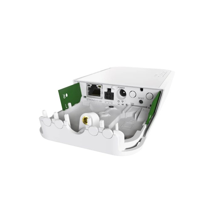 Точка доступа, MikroTik, RBwAPR-2nD, wAP R, 1 порт 10/100М, 2,4GHz, 802.11b/g/n, 300 Mbit/s, 1 слот Mini SIM, RouterOS, -40°С до 60 °C