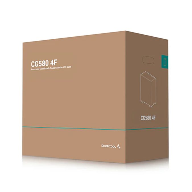 Компьютерный корпус, Deepcool, CG580 4F R-CG580-BKADA4-G-1, ATX/Micro ATX/Mini-ITX, USB 3.1*1/3.0*2, HD-Audio, 4*120мм ARGB, Высота процессорного кулера до 176мм, Длина VGA до 410мм (до 262 мм с радиатором), 2*3.5"/2*2.5", Сталь 0,6, 437х235х501мм, Без Б/П, Чёрный