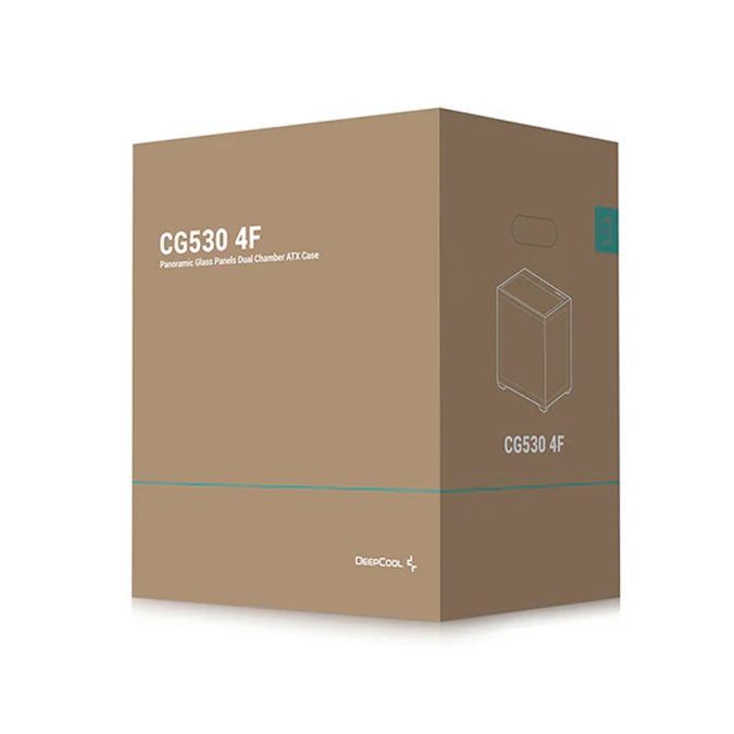 Компьютерный корпус, Deepcool, CG530 4F R-CG530-BKADA4-G-1, ATX/Micro ATX/Mini-ITX, USB 3.1*1/3.0*2, Audio+Mic, 4*120mm ARGB, Высота процессорного кулера до 160мм, Длина VGA до 410мм, 2*3.5"/2+1*2.5", Слот 7, Сталь 0,6, 440x285x399мм, Без Б/П, Черный