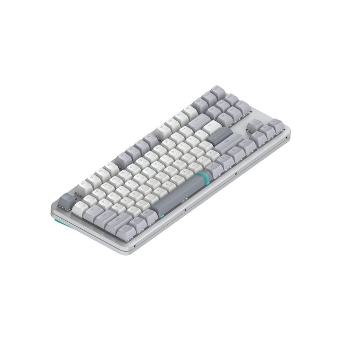 Клавиатура, Dark Project, DPKB_DAYLIGHT_87_ANSI_UA, ALU87A Daylight, Игровая, Механическая, TKL, g3ms Zircon switches, USB, Подсветка RGB, Размер: 362 x 136 x 42 мм., Анг/Рус, Серый