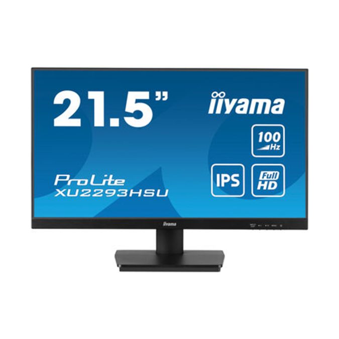 Монитор, iiyama, ProLite PL2293H, XU2293HSU-B7, 21.5", 1920x1080, IPS, 100 Гц, HDMI, DP, USB 2.0, 300 кд/м, 1000:1, 1мс, 178/178, 16:9, Черный