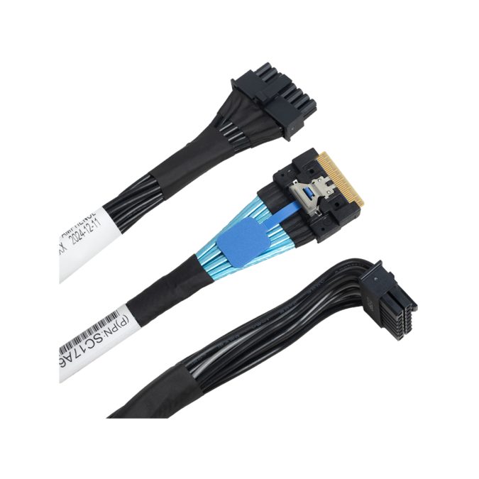 Комплект интерфейсных кабелей, Lenovo, ThinkSystem SR650 V2 2.5" Chassis Front BP2 SAS/SATA Cable Kit v2