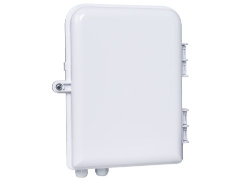 Коробка распределительная оптическая, А-Оптик, FTTH-FD-208-16, укомплектованная SC/APC, Настенный, Пластик, Белый